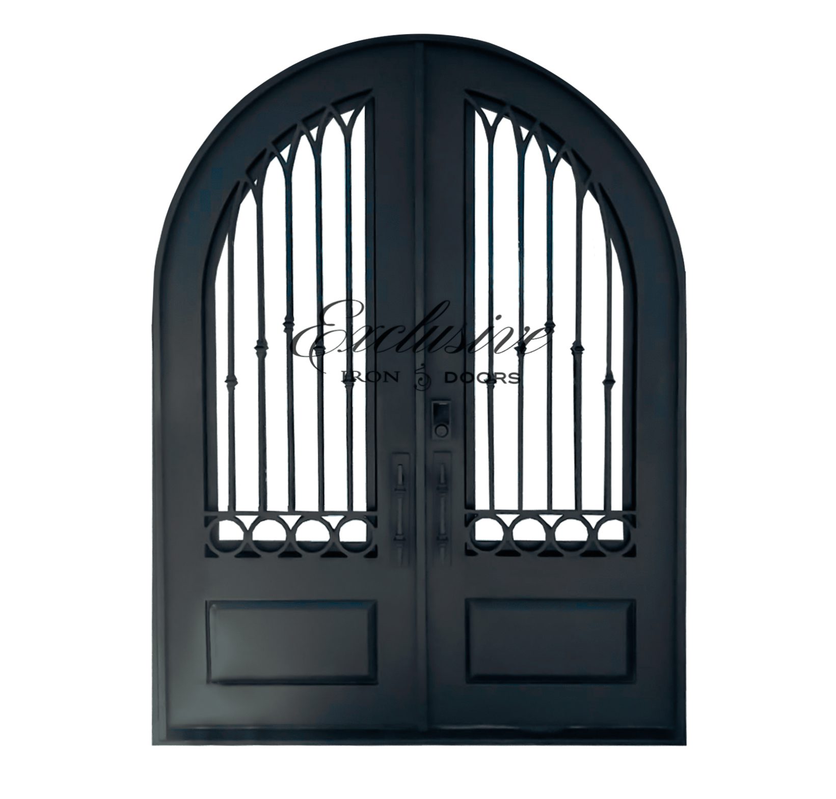 Adelene Round Double Iron Door