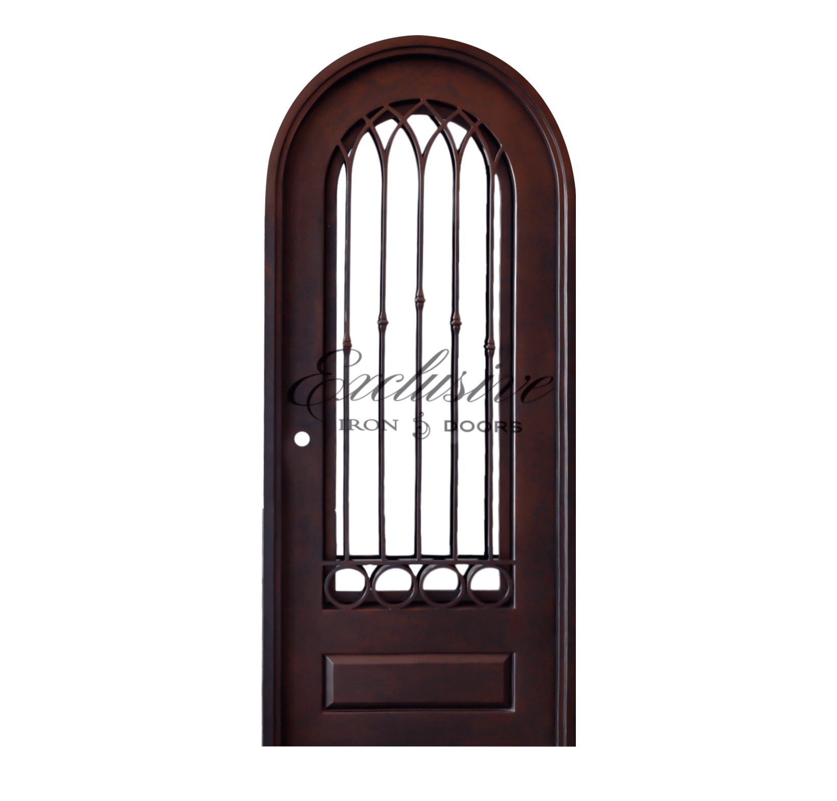 Adelene Round Single Iron Door