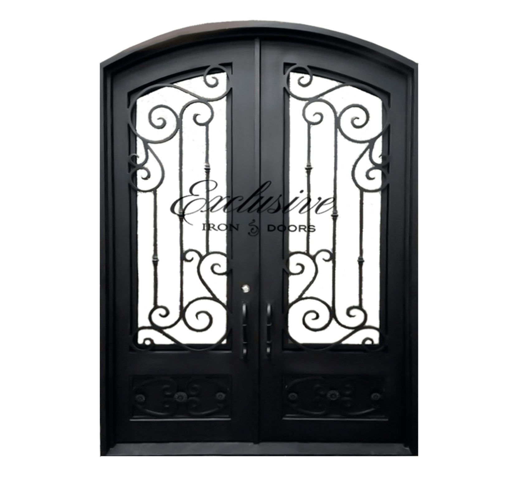 Brewster Eyebrow Double Iron Door