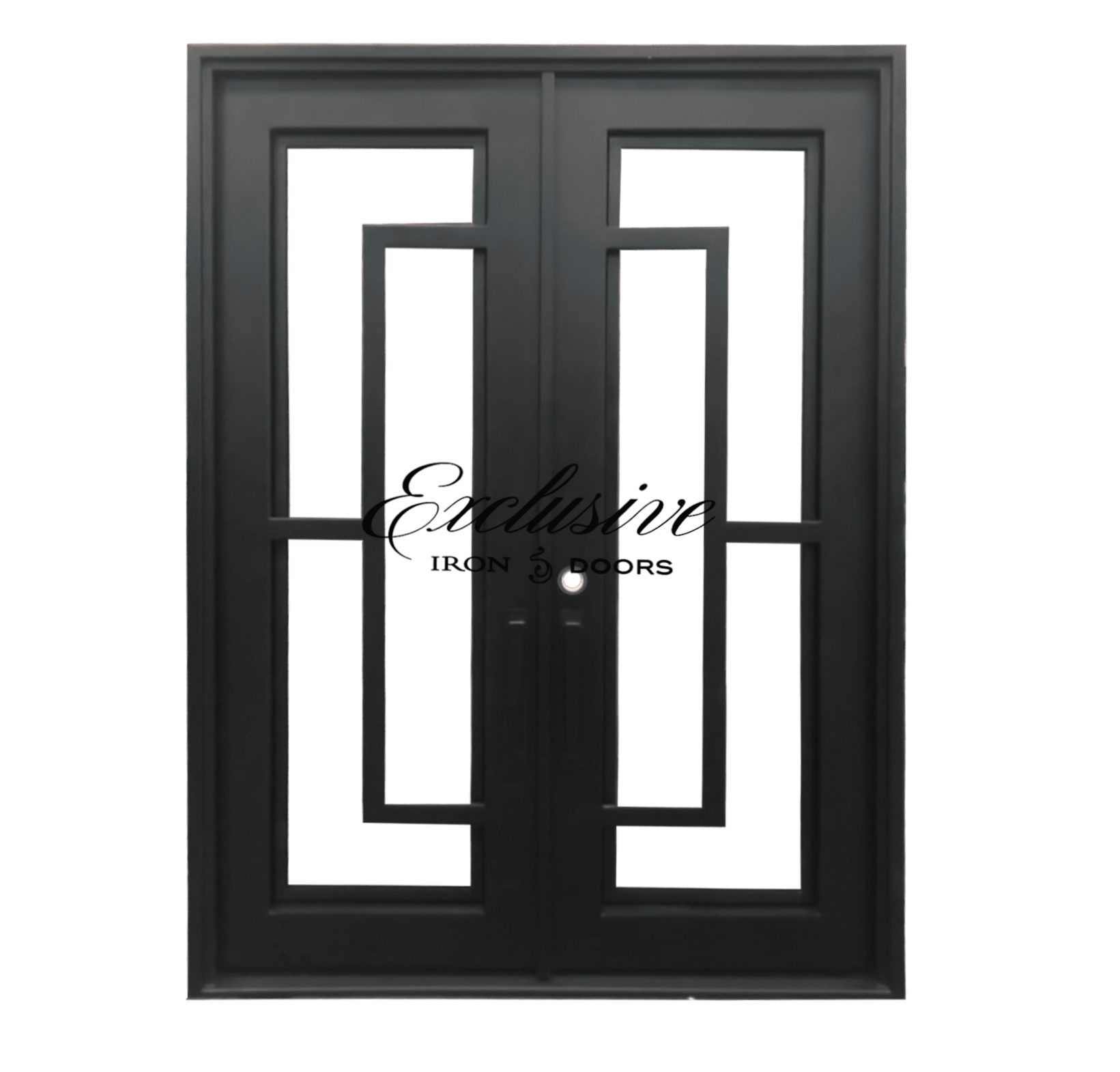 Camino Double Square Iron Door