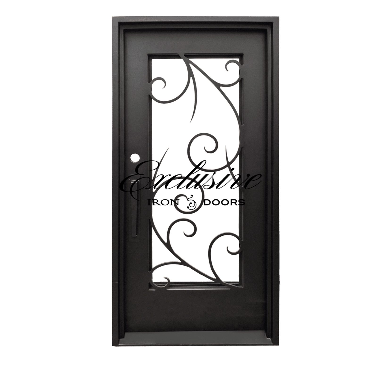 Pauline Square Single Iron Door