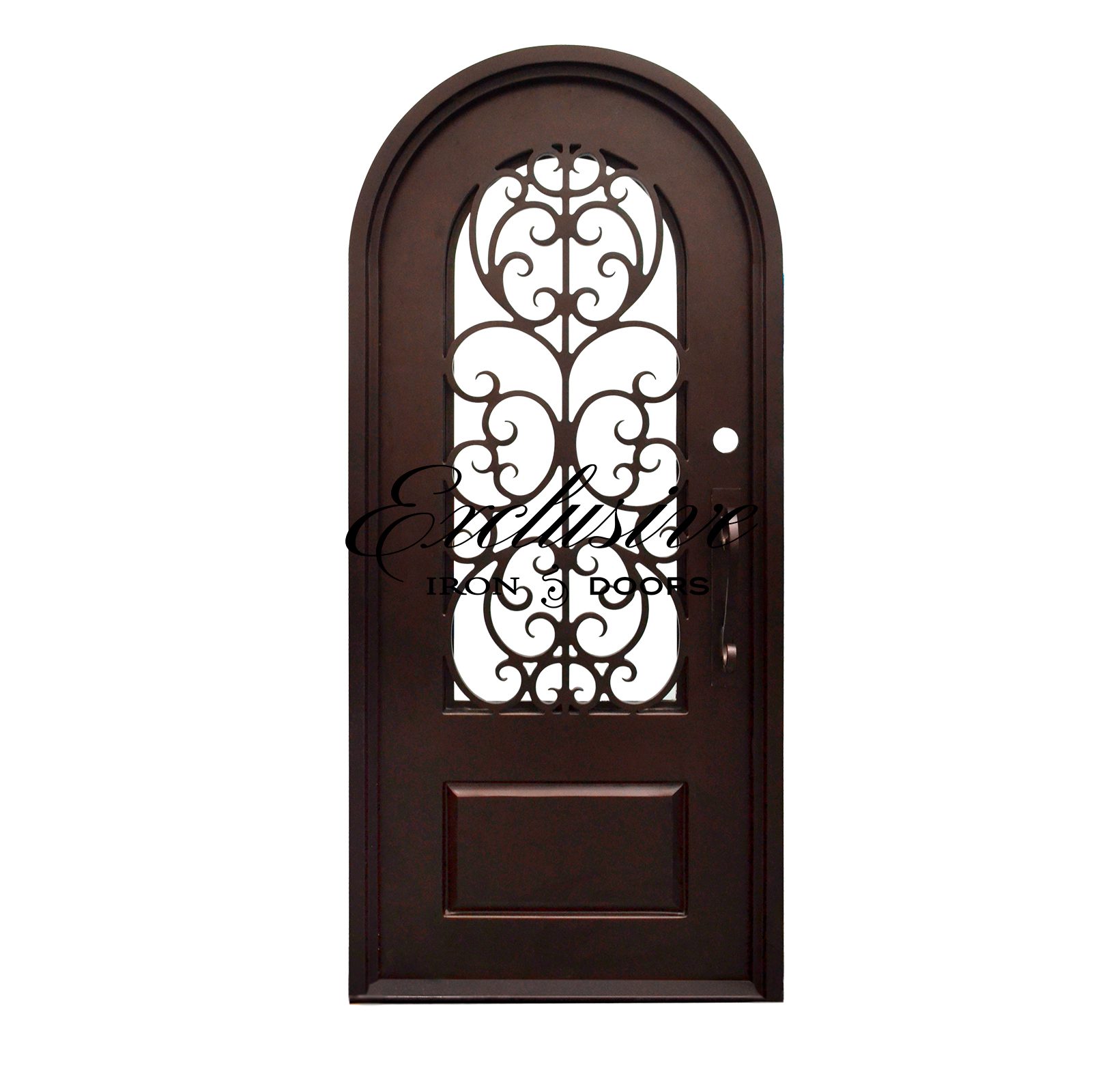 Owen Round Single Iron Door
