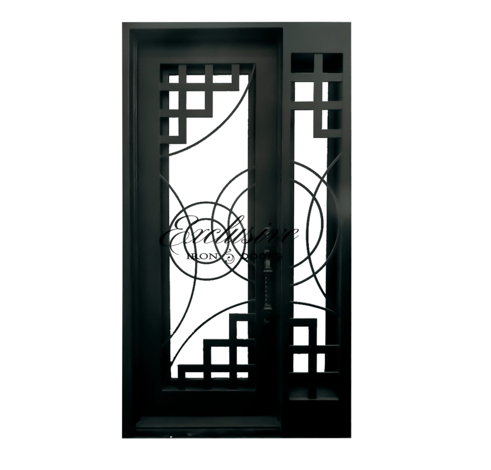 Custom Joan Single Iron Door with Sideview