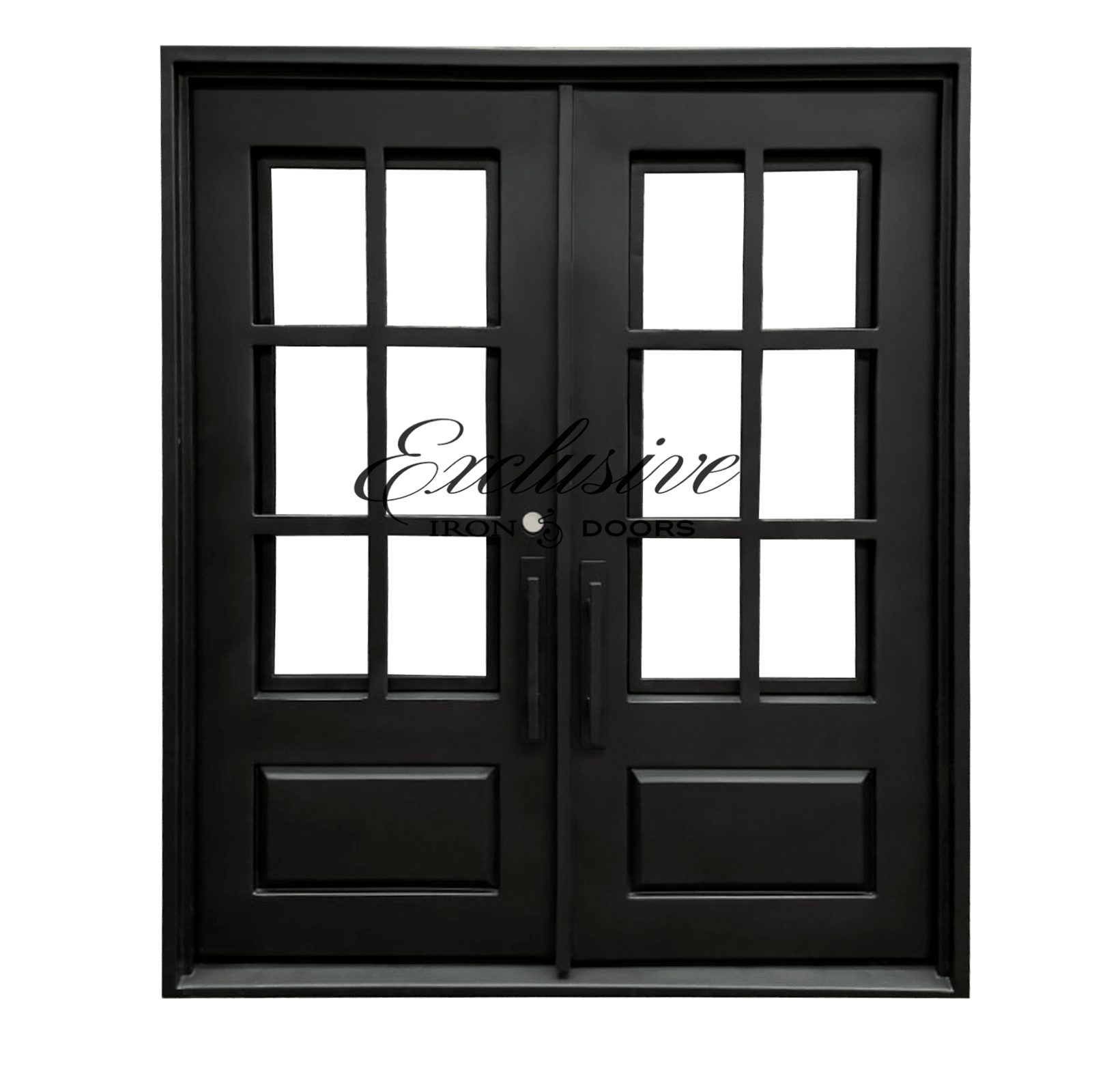 Eleanor Square Double Iron Door