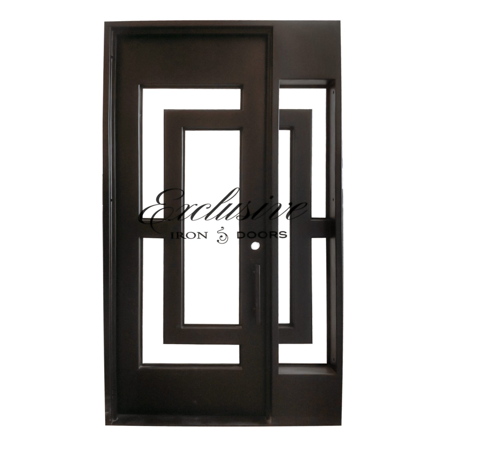 Custom Stillwell Square, Single Iron Door