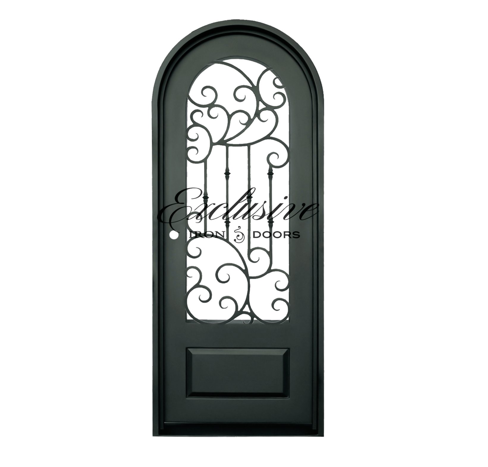 Roxane Round Single Iron Door