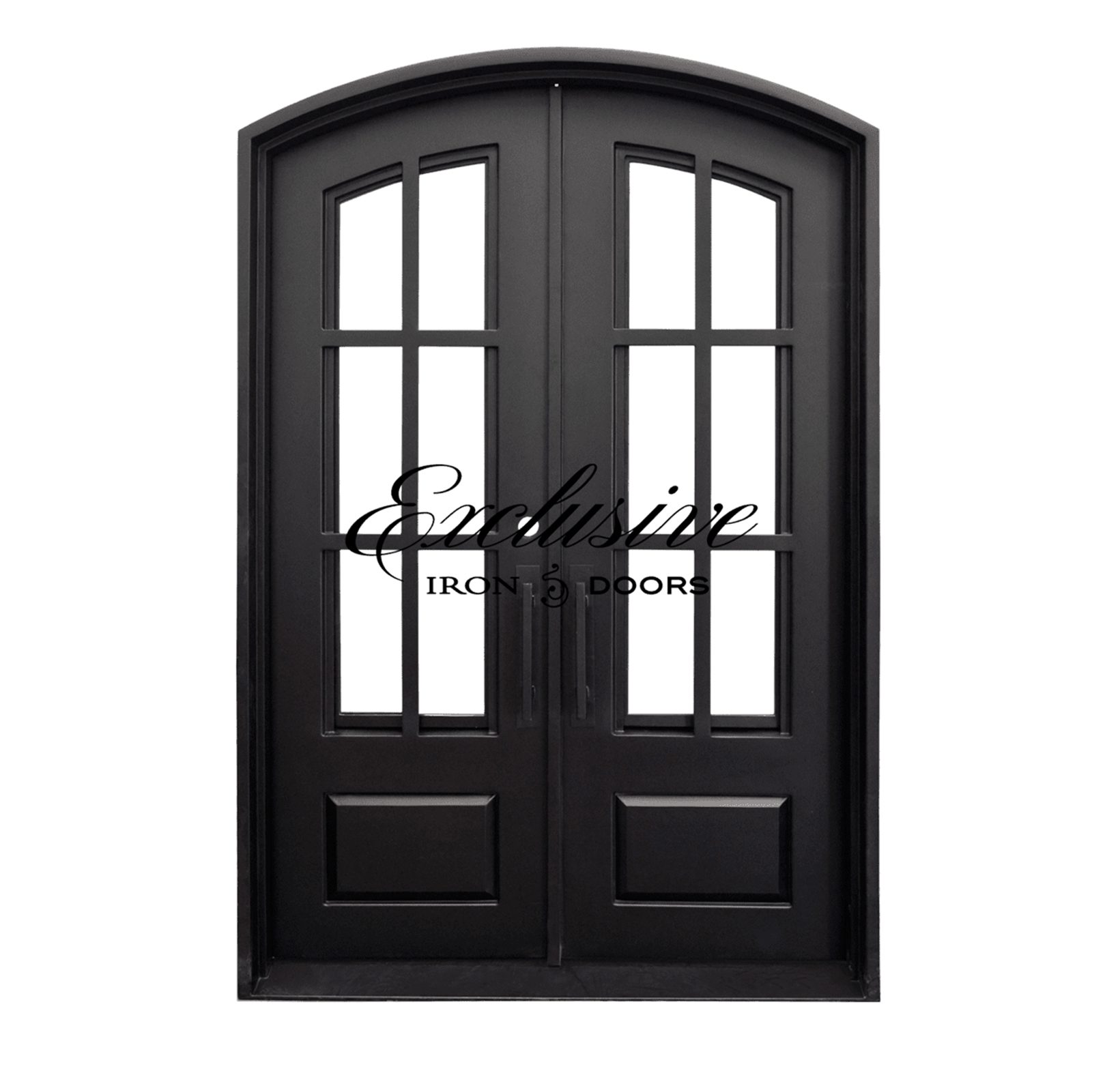 Eleanor Eyebrow Double Iron Doors