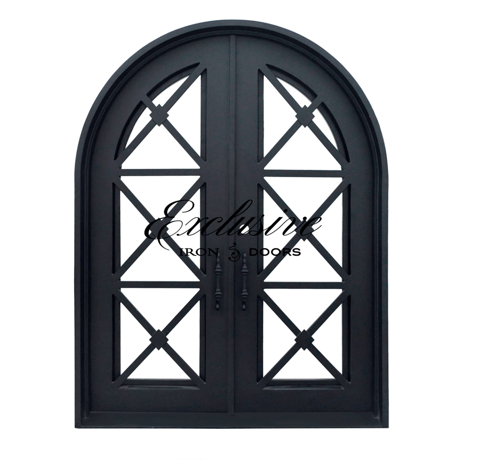 Camille Round Double Iron Door