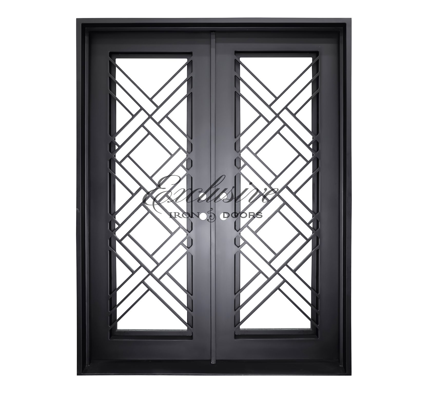Custom Gabrielle Square Double Iron Door