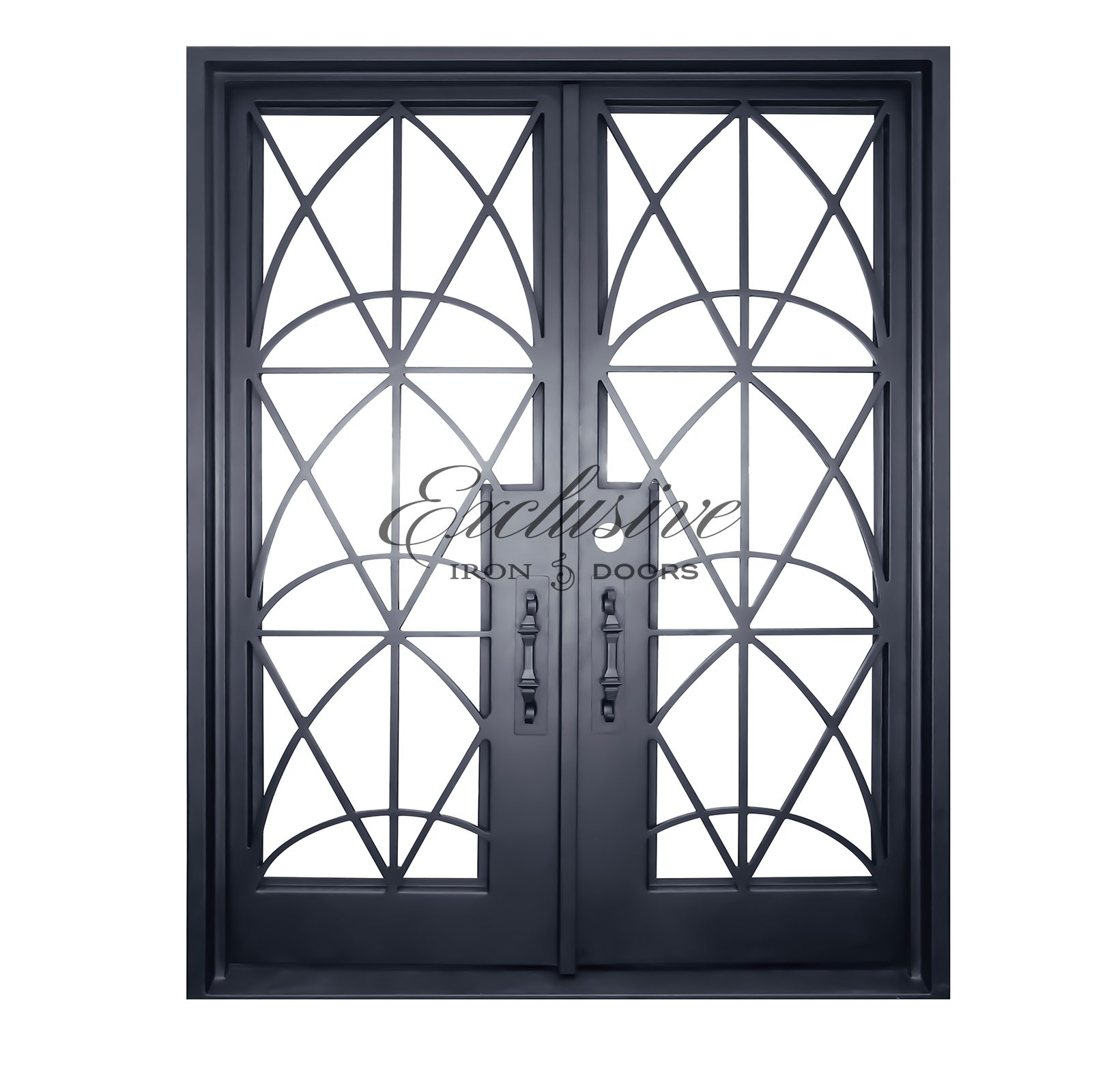 Argonne Square Double Iron Door