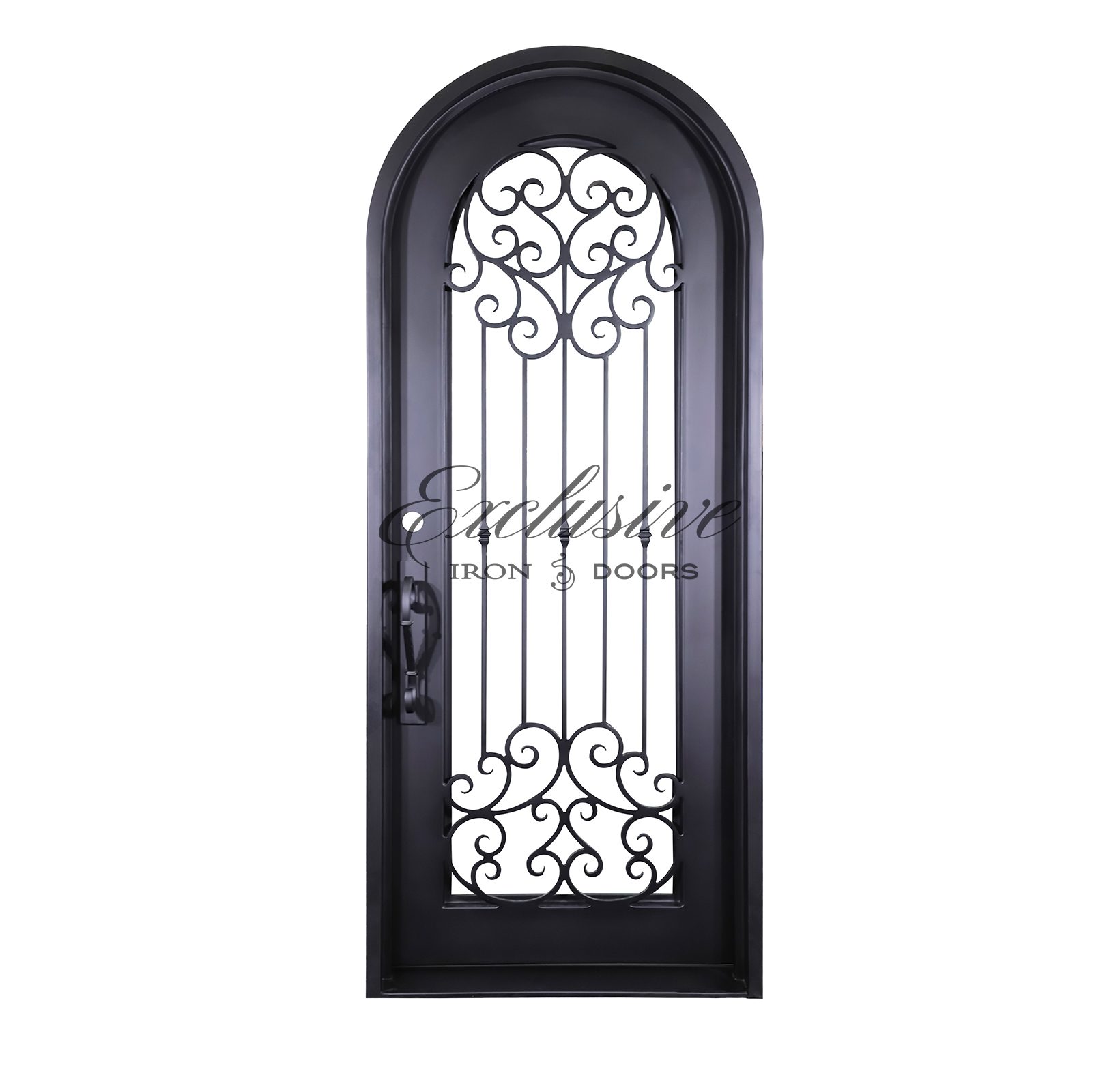Custom Baseview Round Single Iron Door