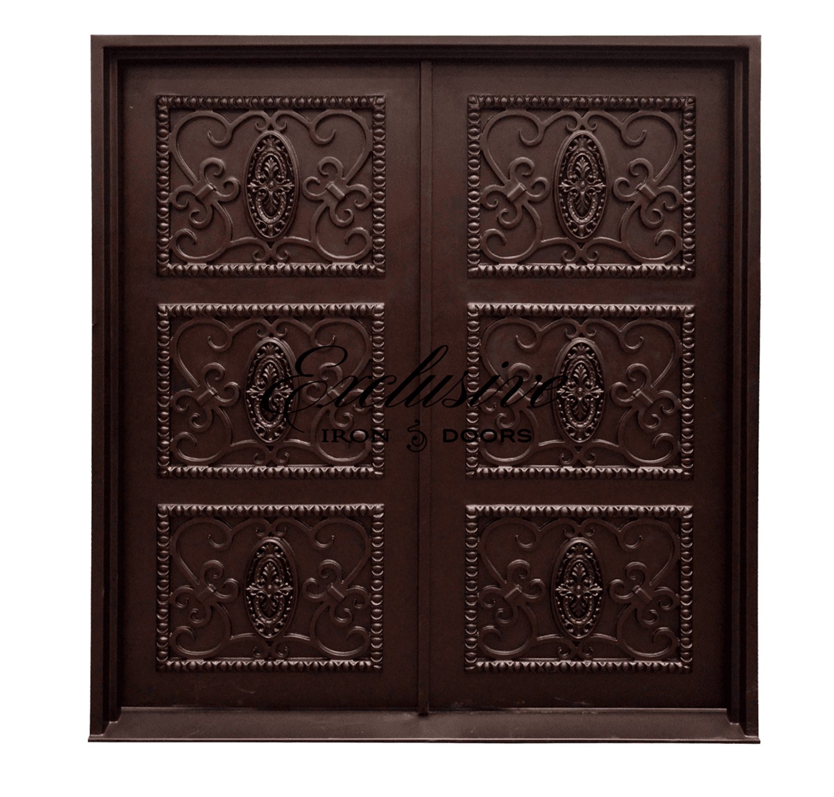 Monticello Double Square Iron Door