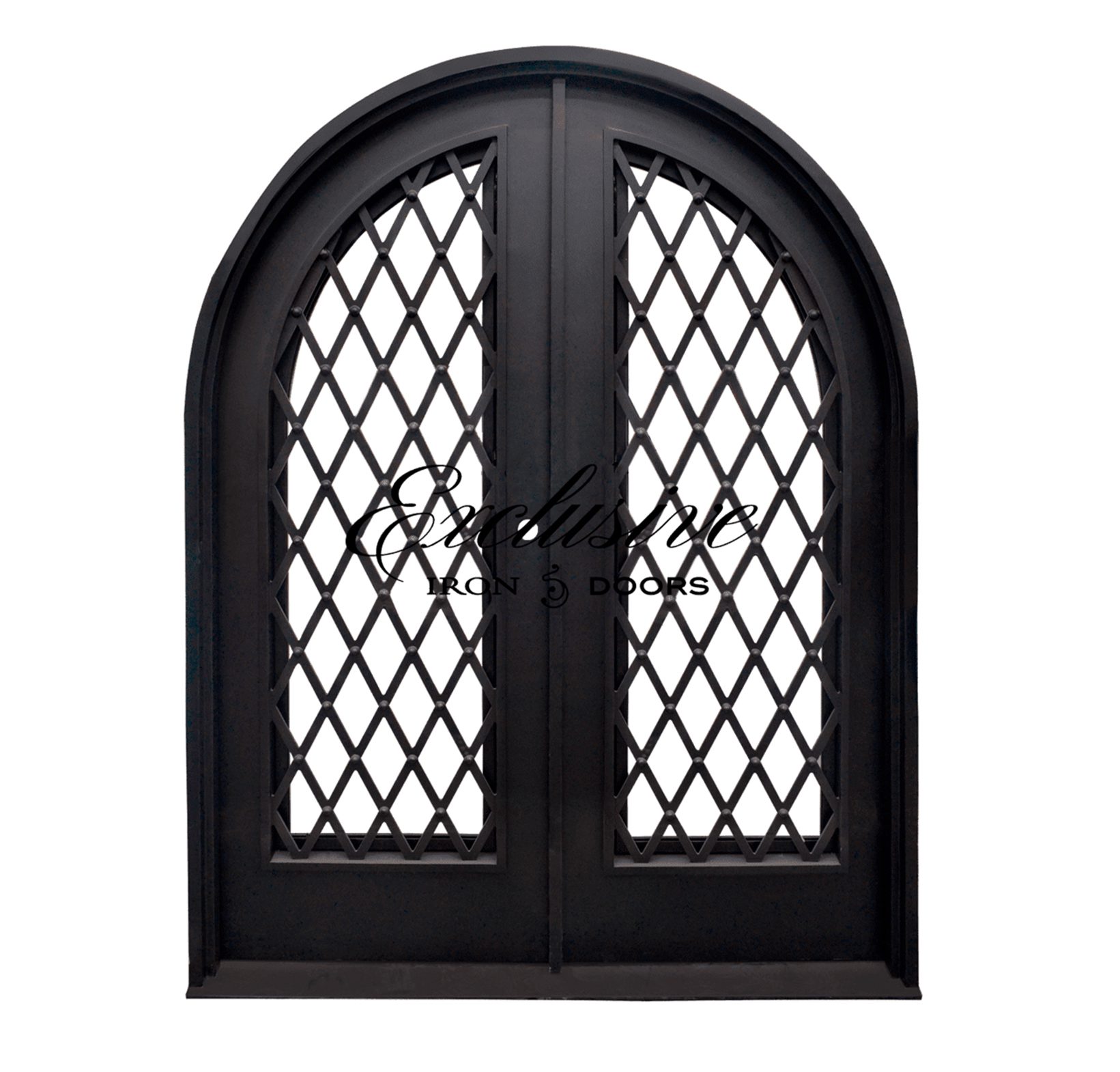 Emerald Round Double Iron Door