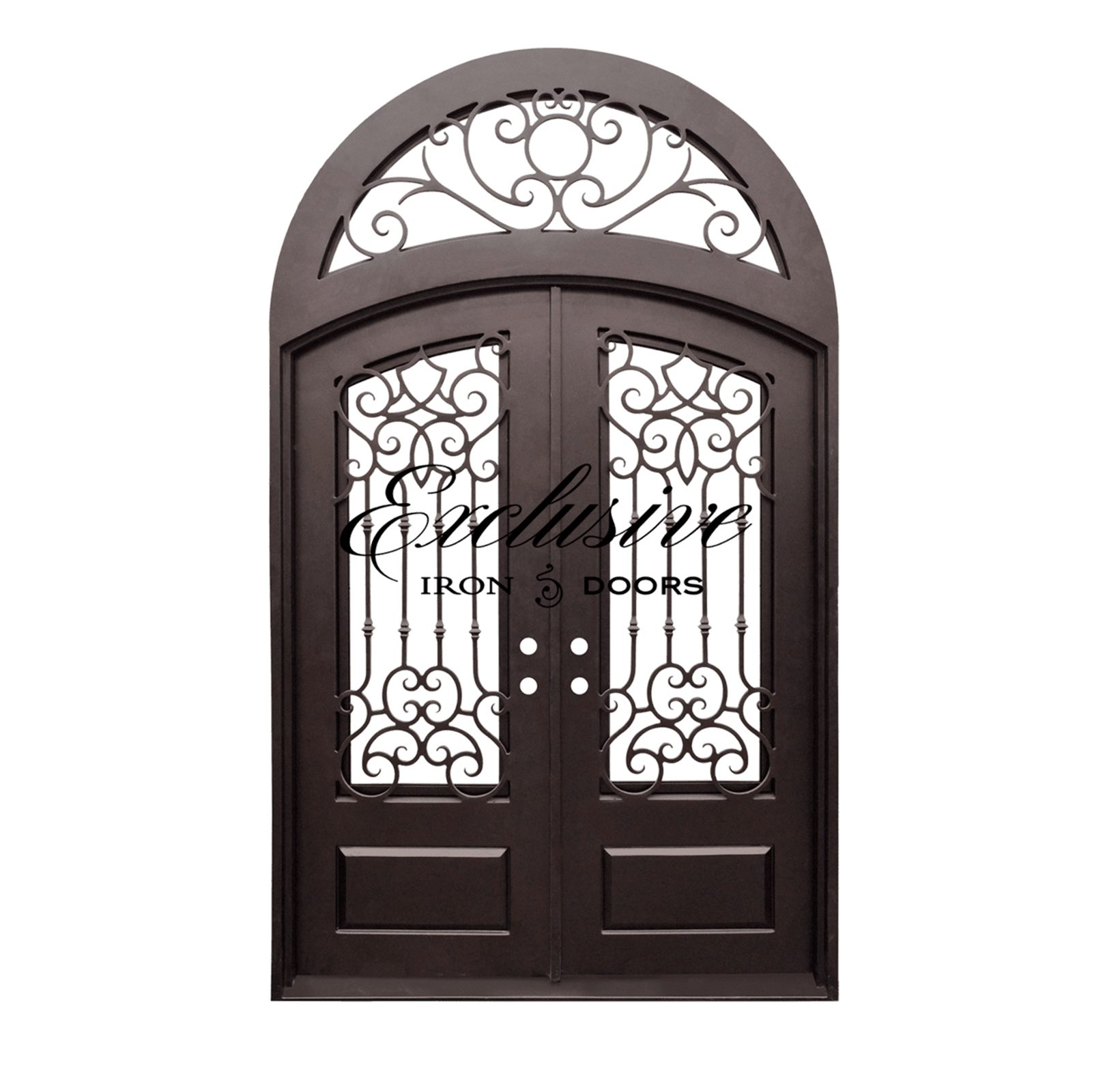 Doleza Double Iron Door W/ Transom