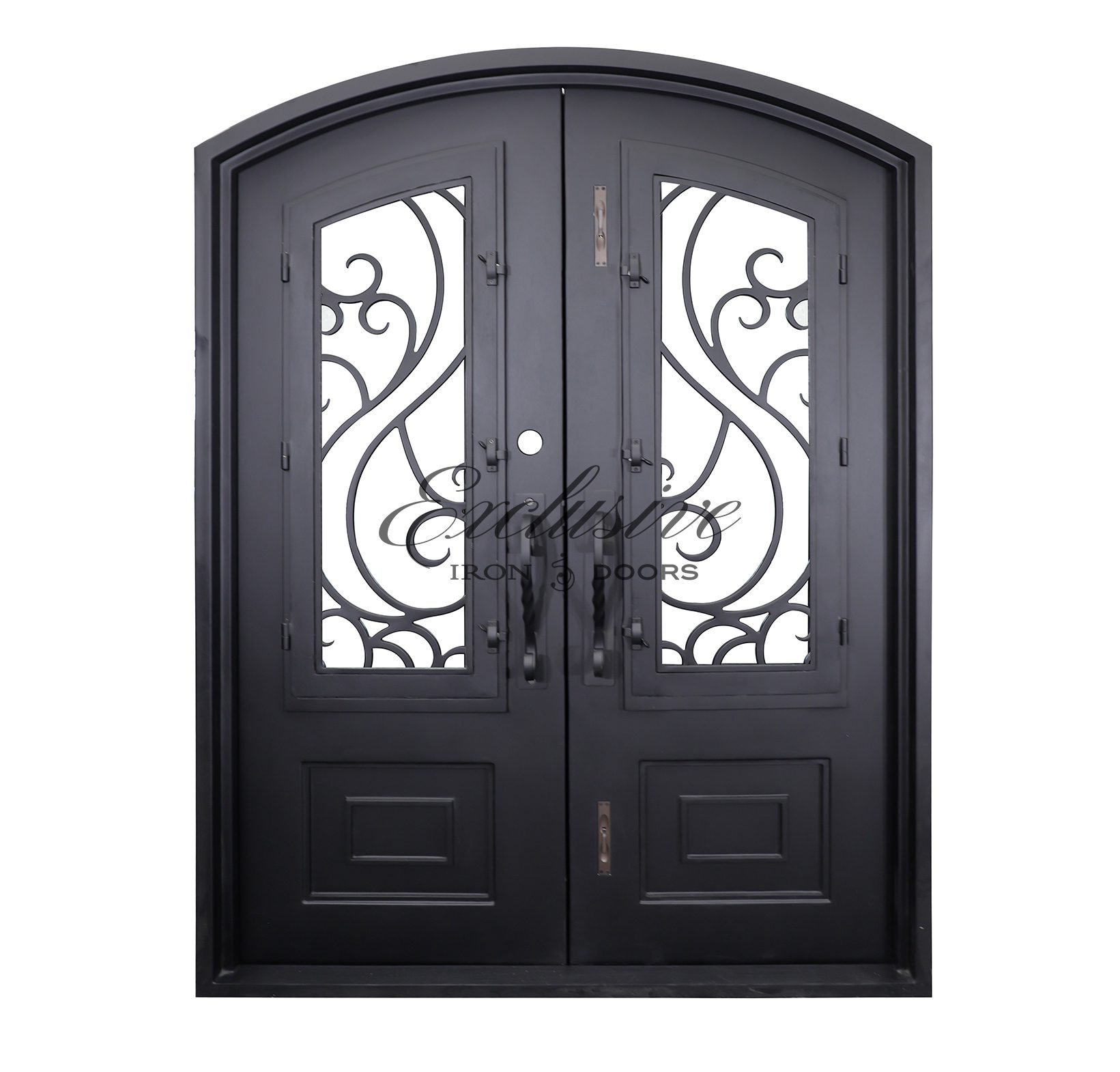 Siloh Eyebrow Double Iron Door