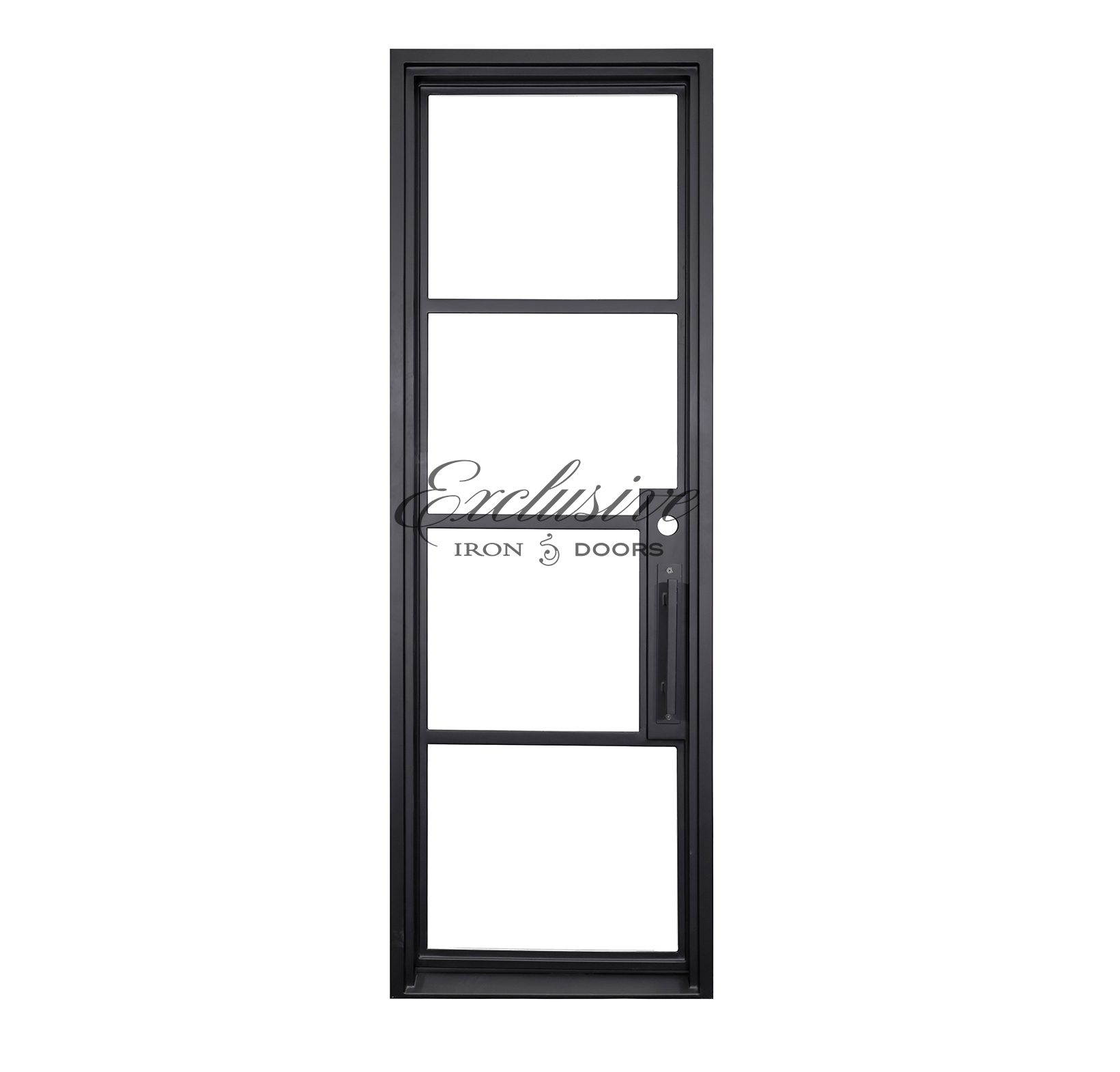 Riva Single Square 4 Lite Door Left Hand